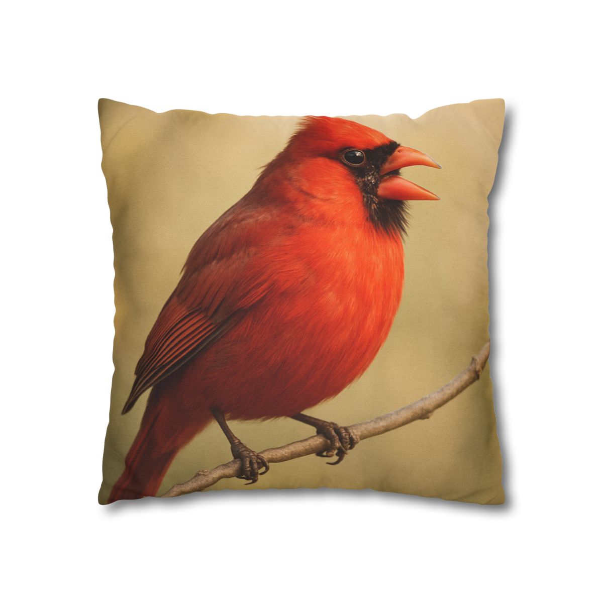 Crimson Hymn Cardinal designer print pillow cases