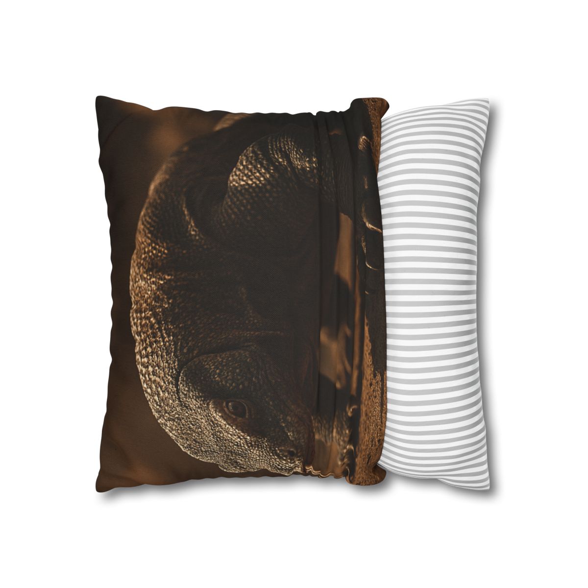 Ancient Sentinel Komodo Dragon trendy patterned pillow cases