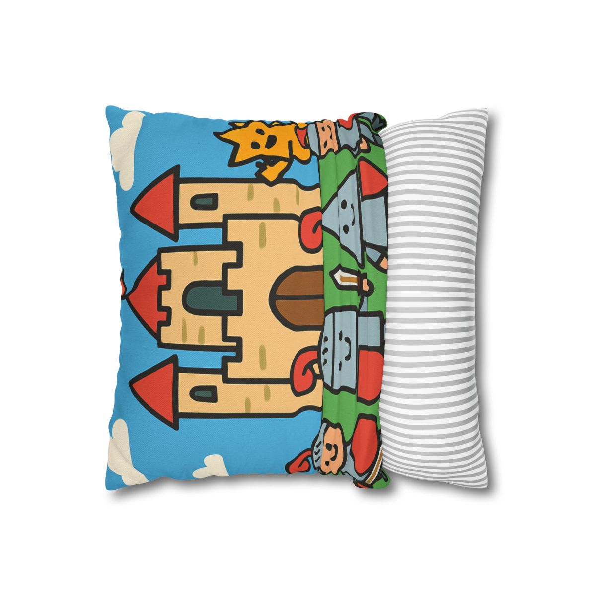 Castle Of Shape Knights designer print pillow cases