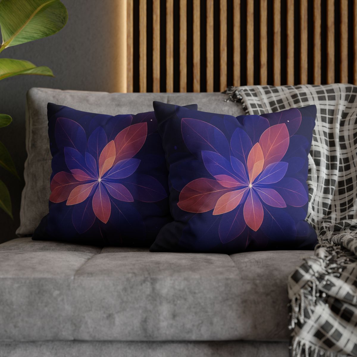 Petal Prism Overlap soft cotton pillow cases