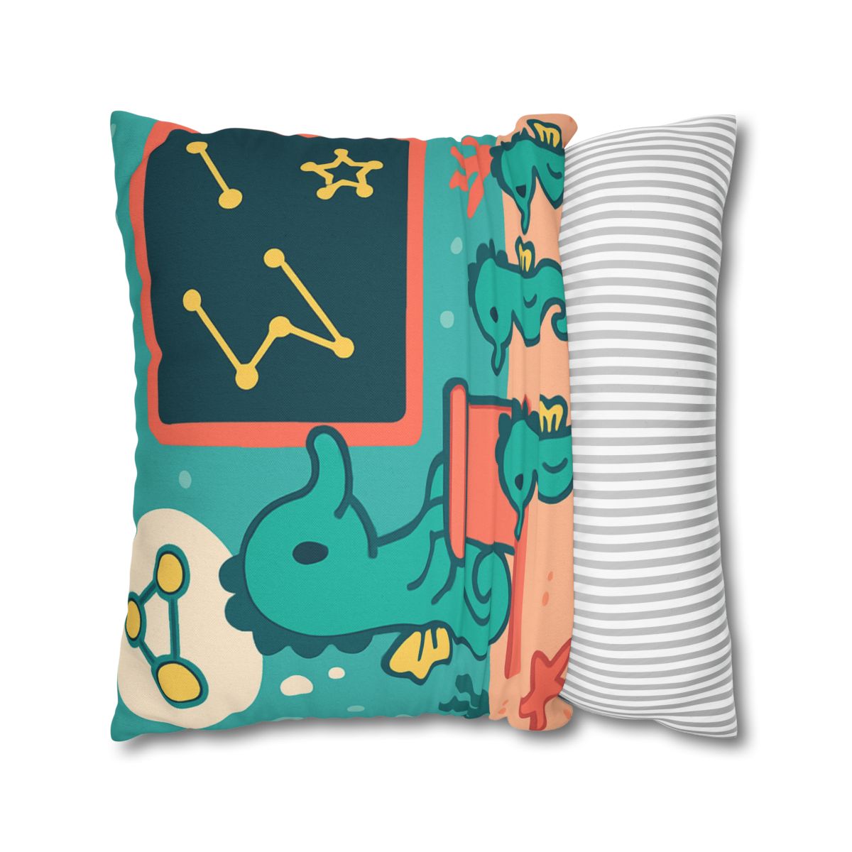 Starry Seahorse School personalized pillow covers
