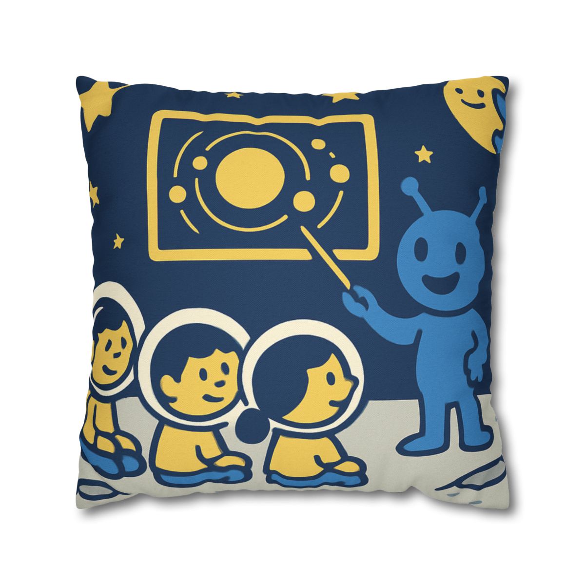 Celestial Classroom On The Moon comfortable bedding pillow covers