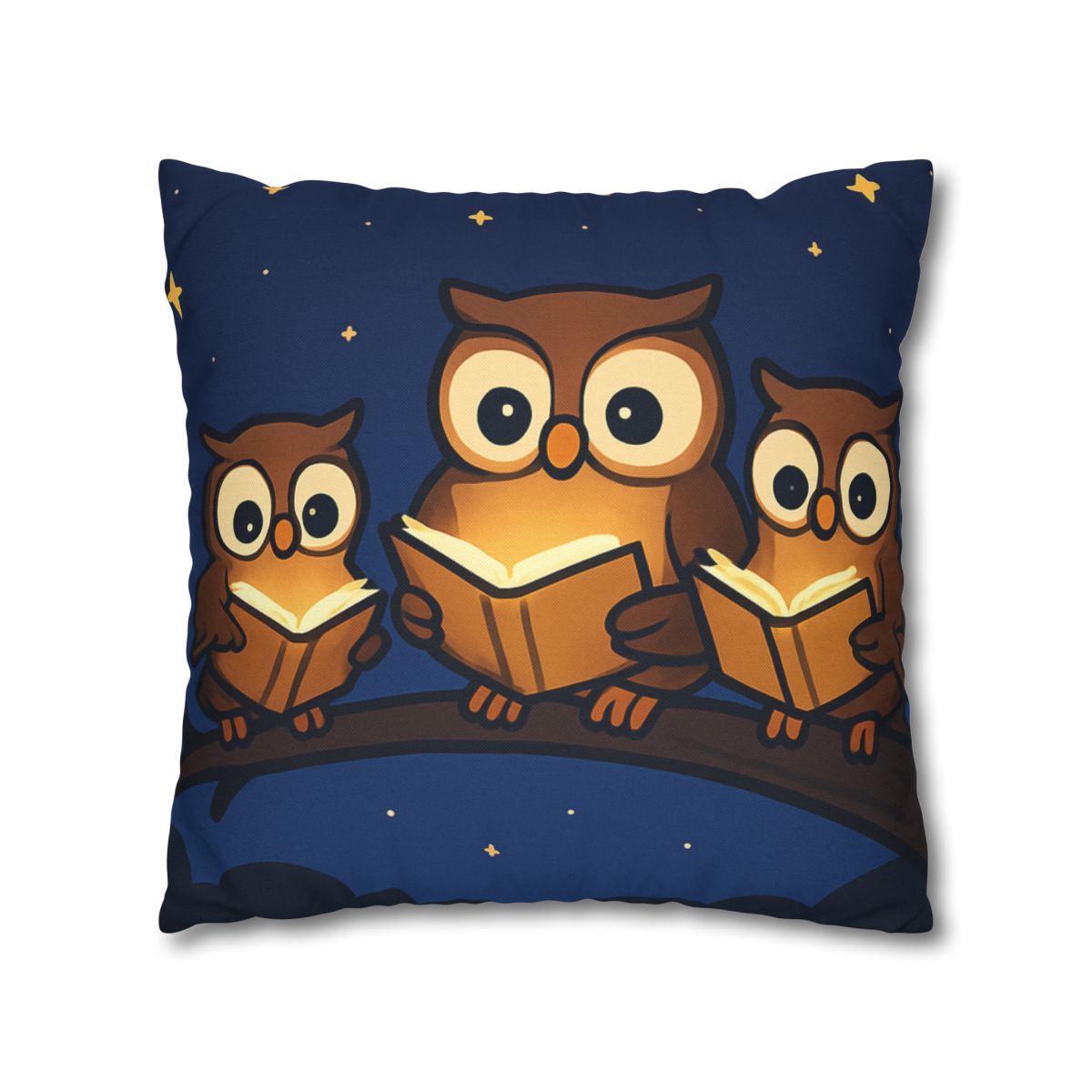 Moonlight Library Of Owls unique gift pillow cases