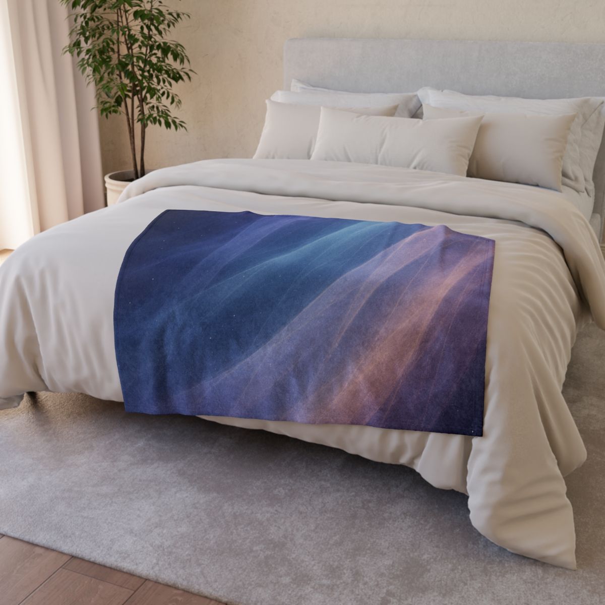 Prismatic Ion Veil Tapestry soft fleece blankets