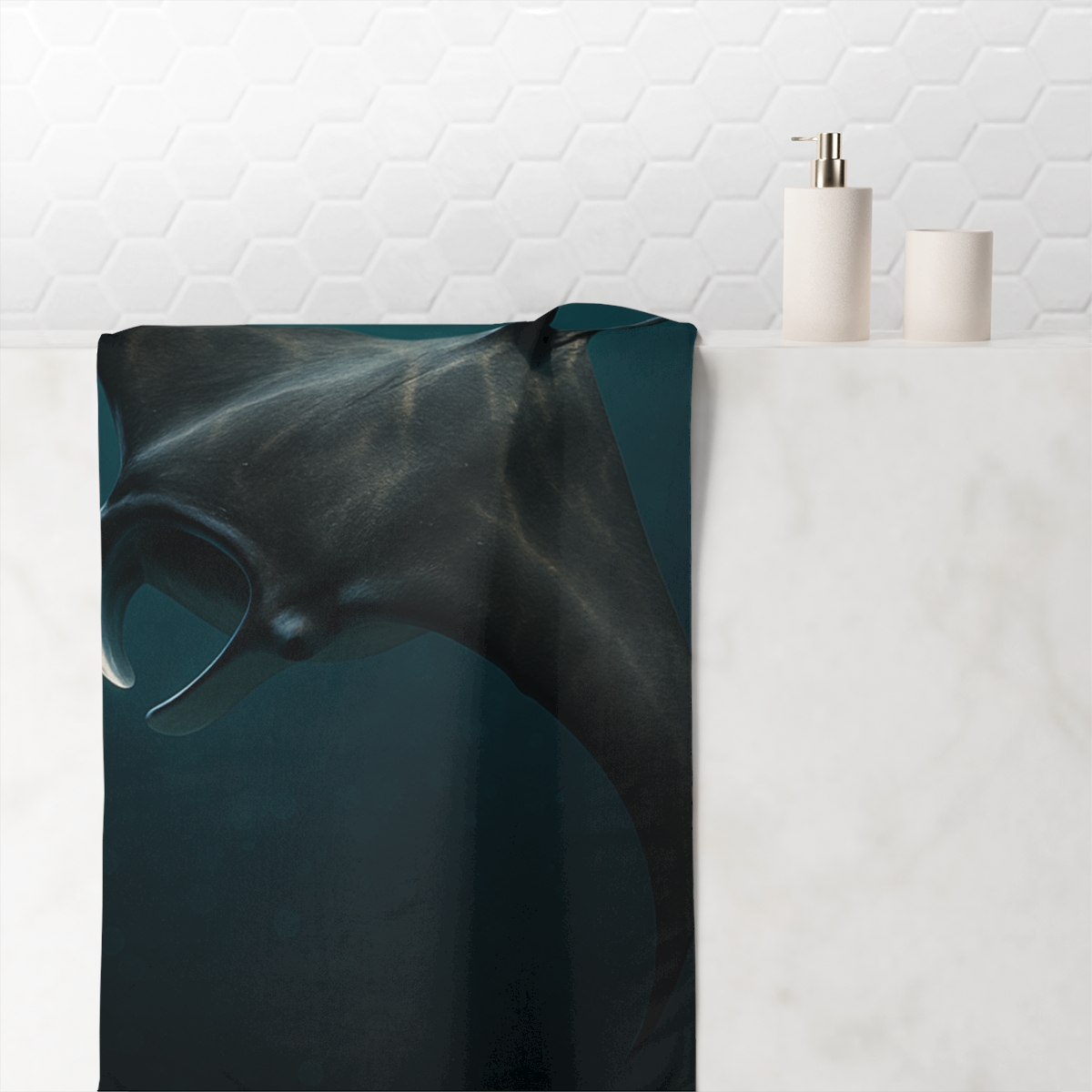 Nebula Glide Manta Ray comfortable face towels