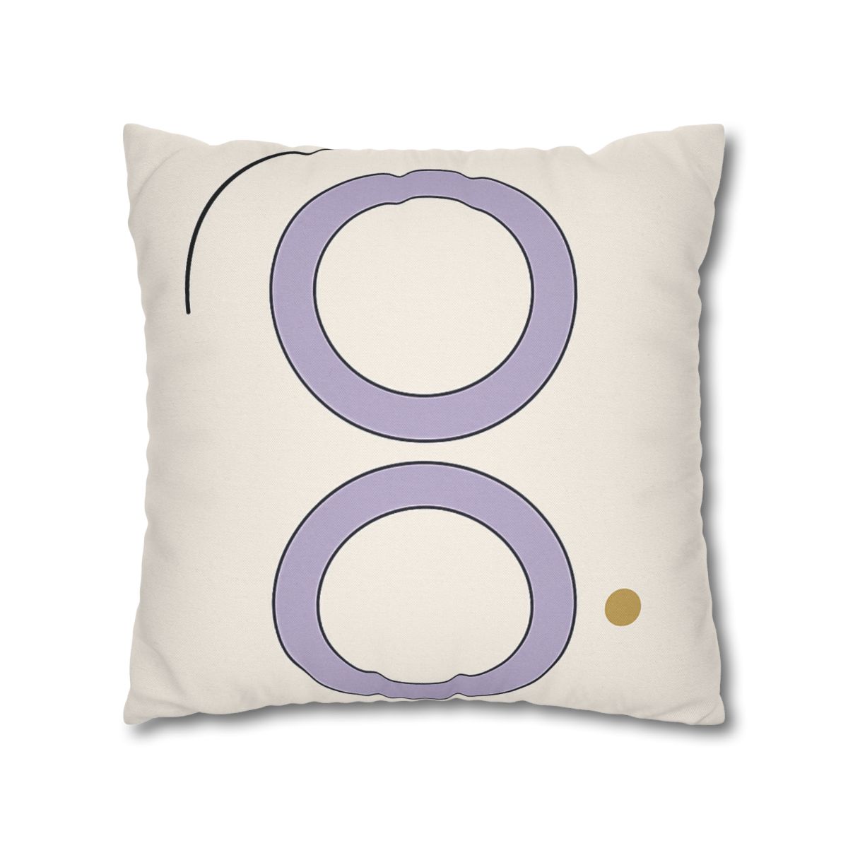 Arc Corner With Paired Rings personalized pillow covers