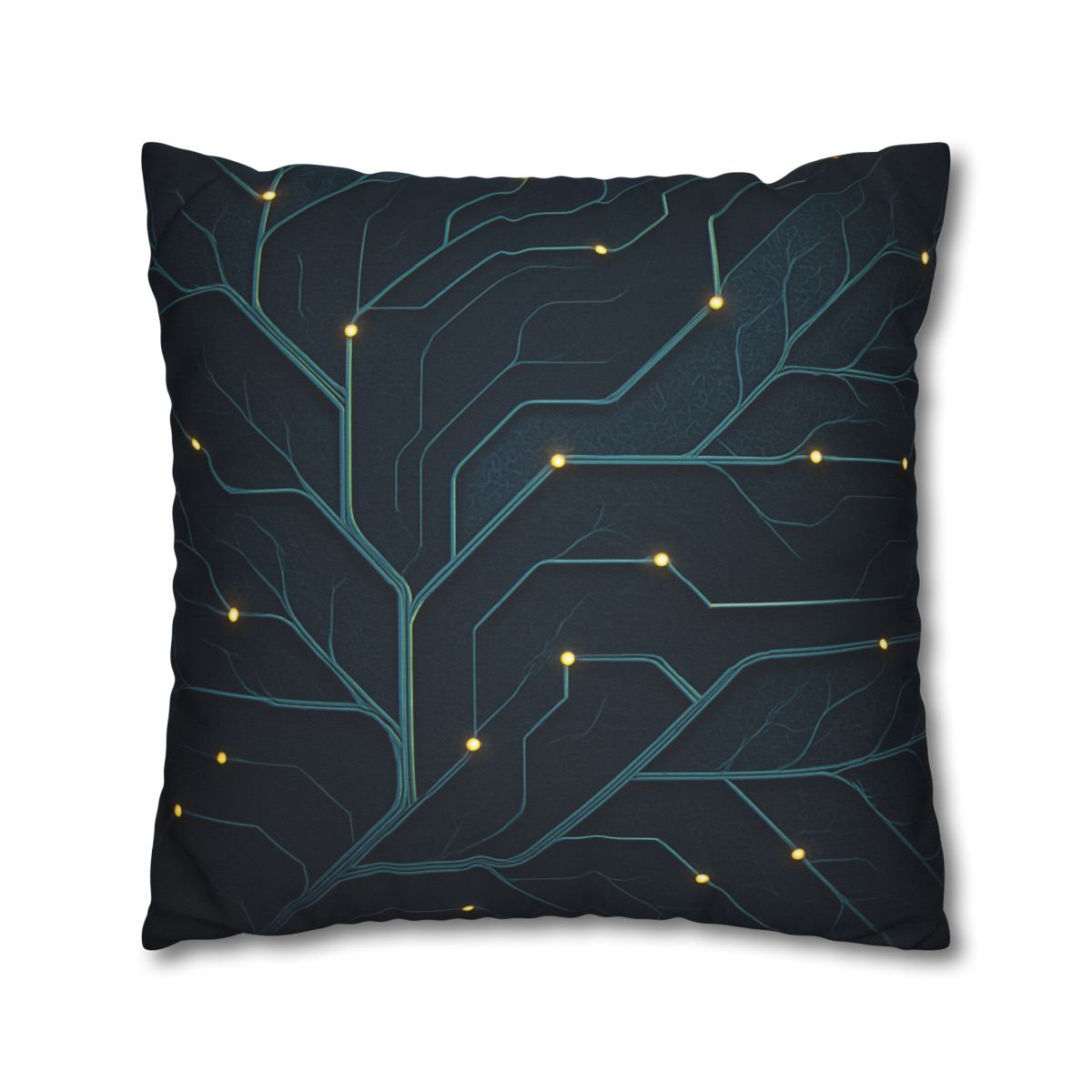 Leaf Vein Circuit Filigree soft cotton pillow cases