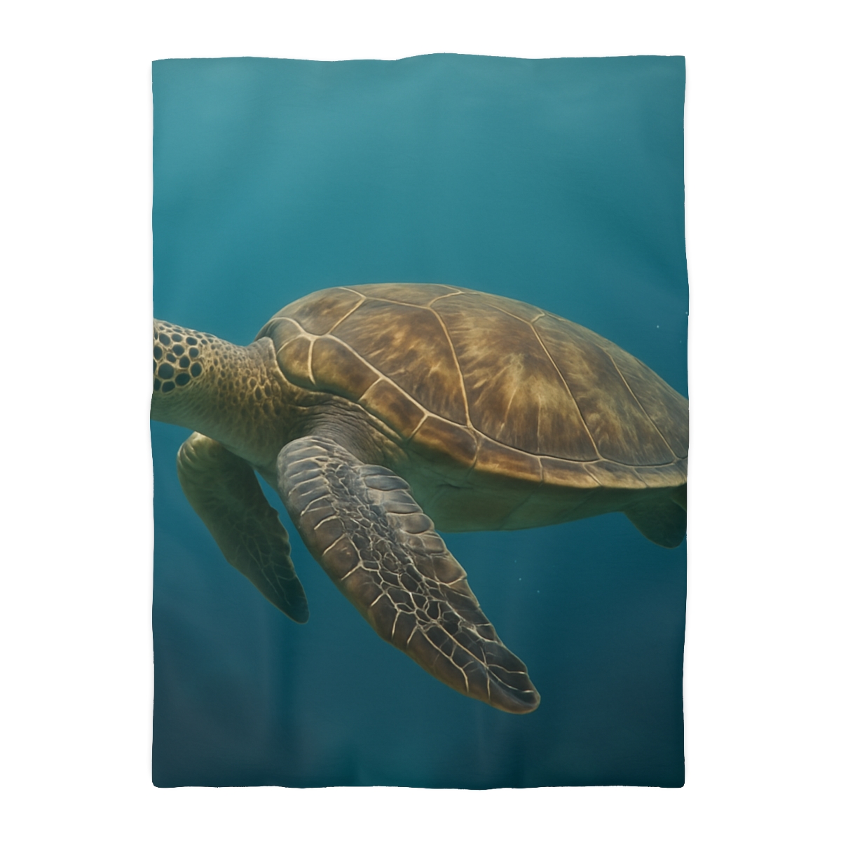 Emerald Drift Green Sea Turtle warm winter duvets
