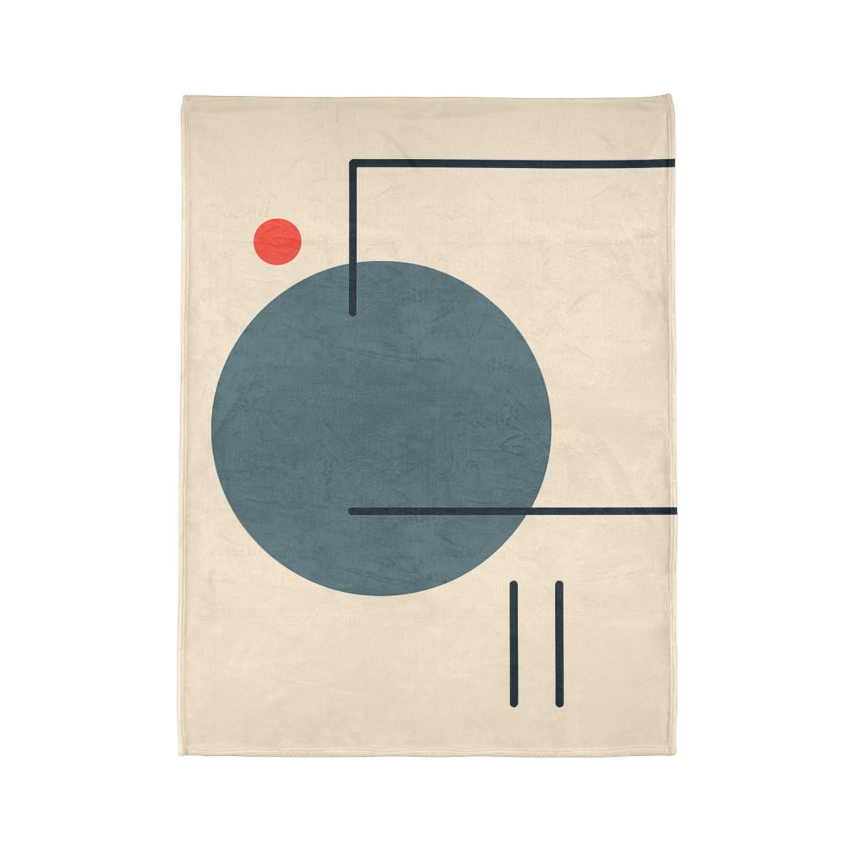 Quiet Orbit With Offset Frame personalized cozy blankets