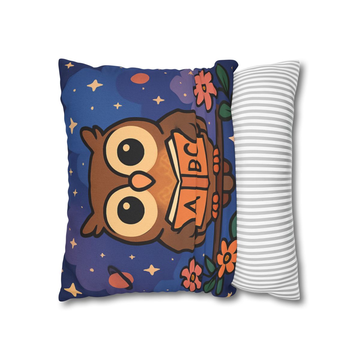 Nebula Garden Owl designer print pillow cases
