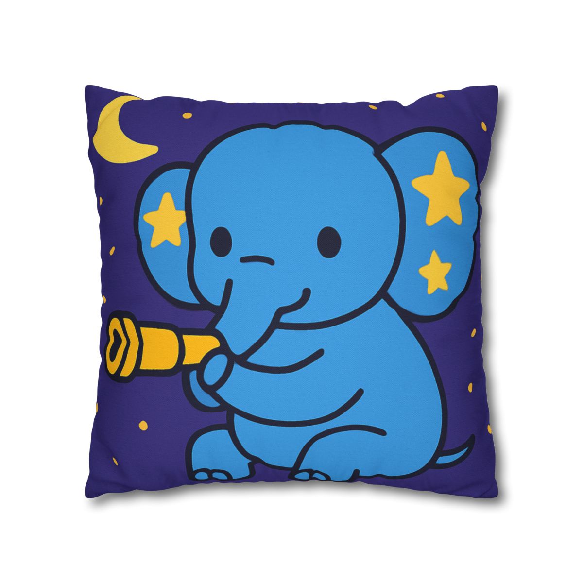 Starlight Safari Elephant designer print pillow cases
