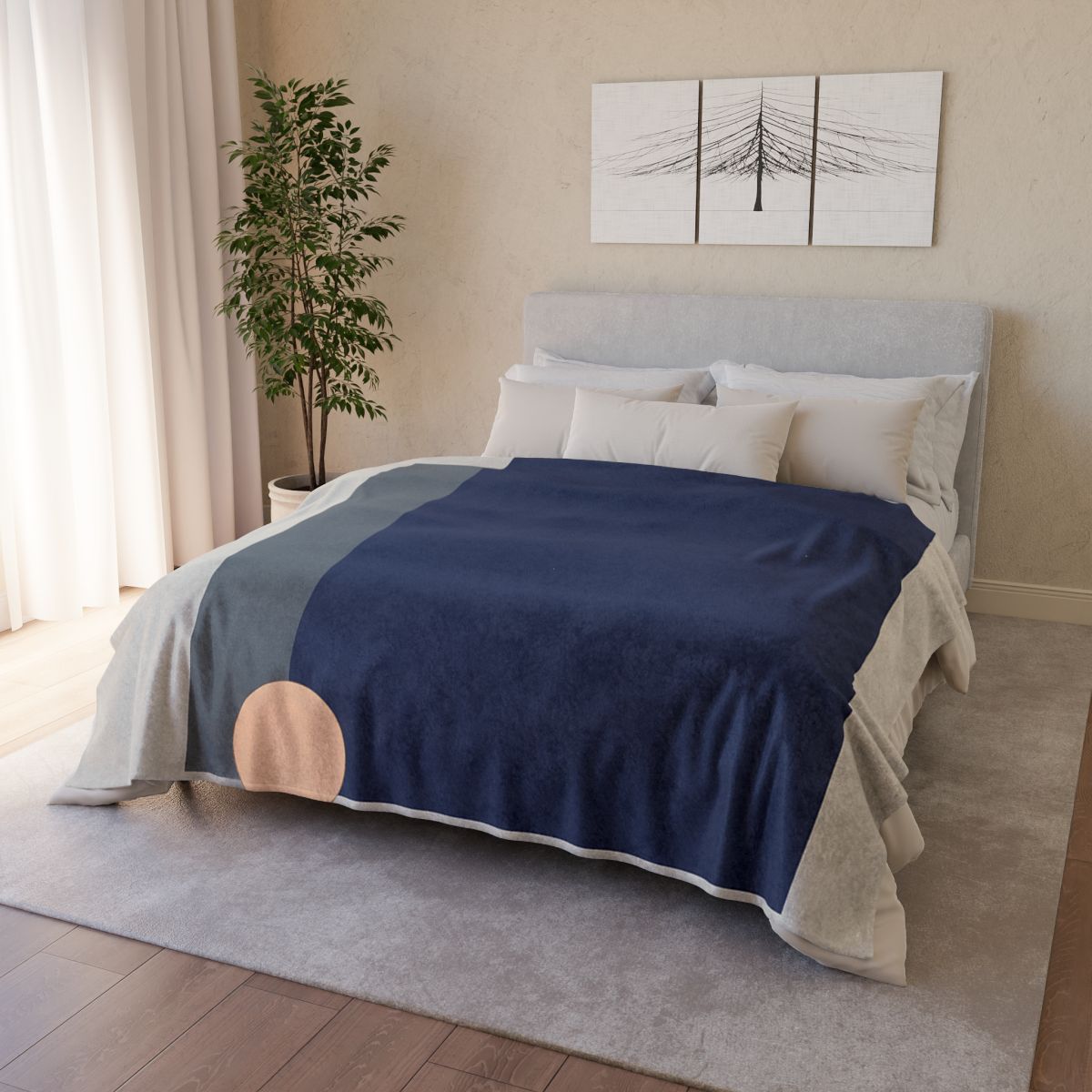 Balanced Triad With Open Center warm winter blankets