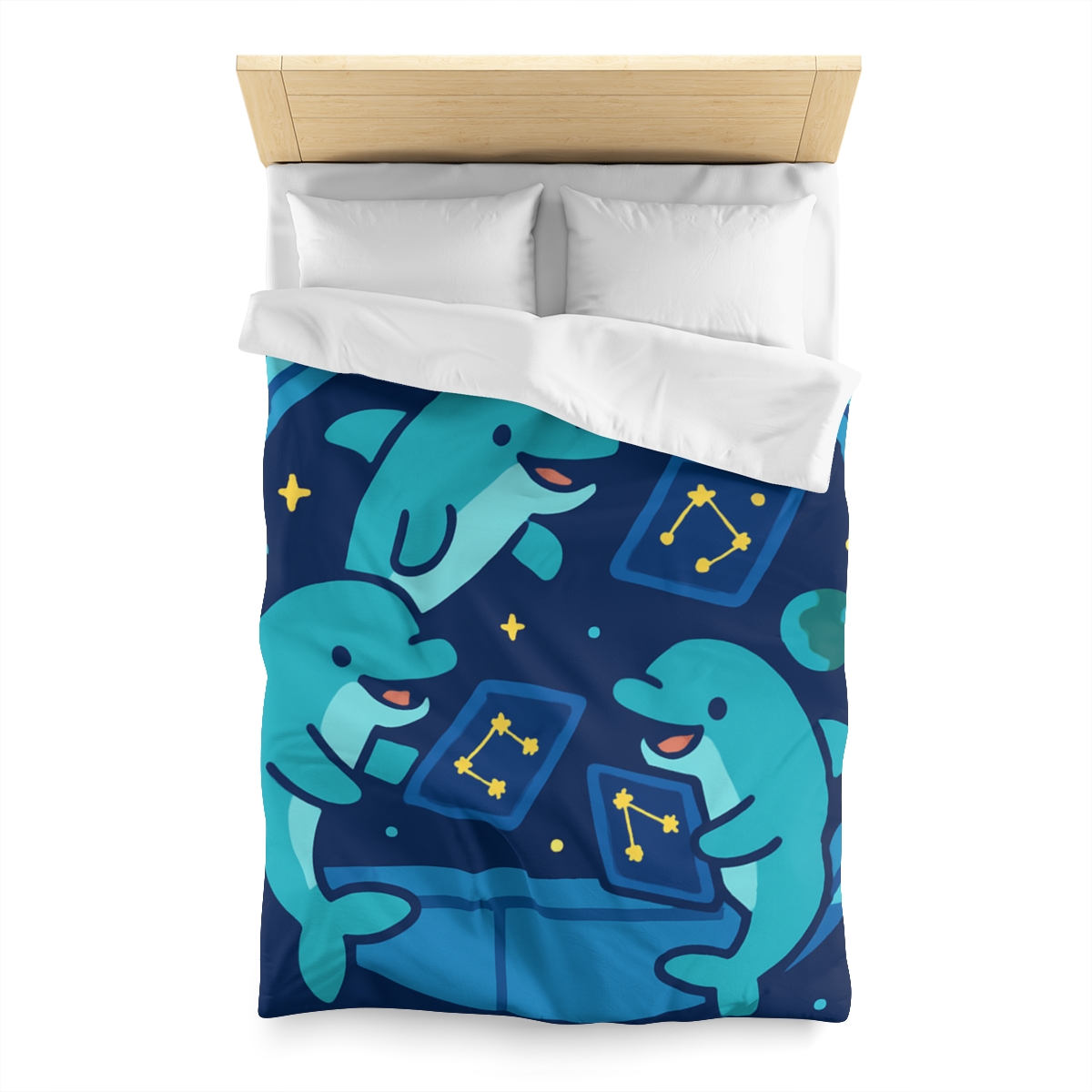 Cosmic Dolphin Classroom stylish duvet covers