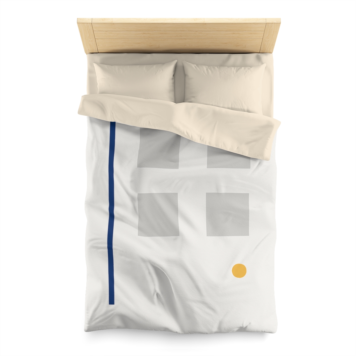 Sparse Grid With Missing Corner And Accent Point trendy bedroom duvets