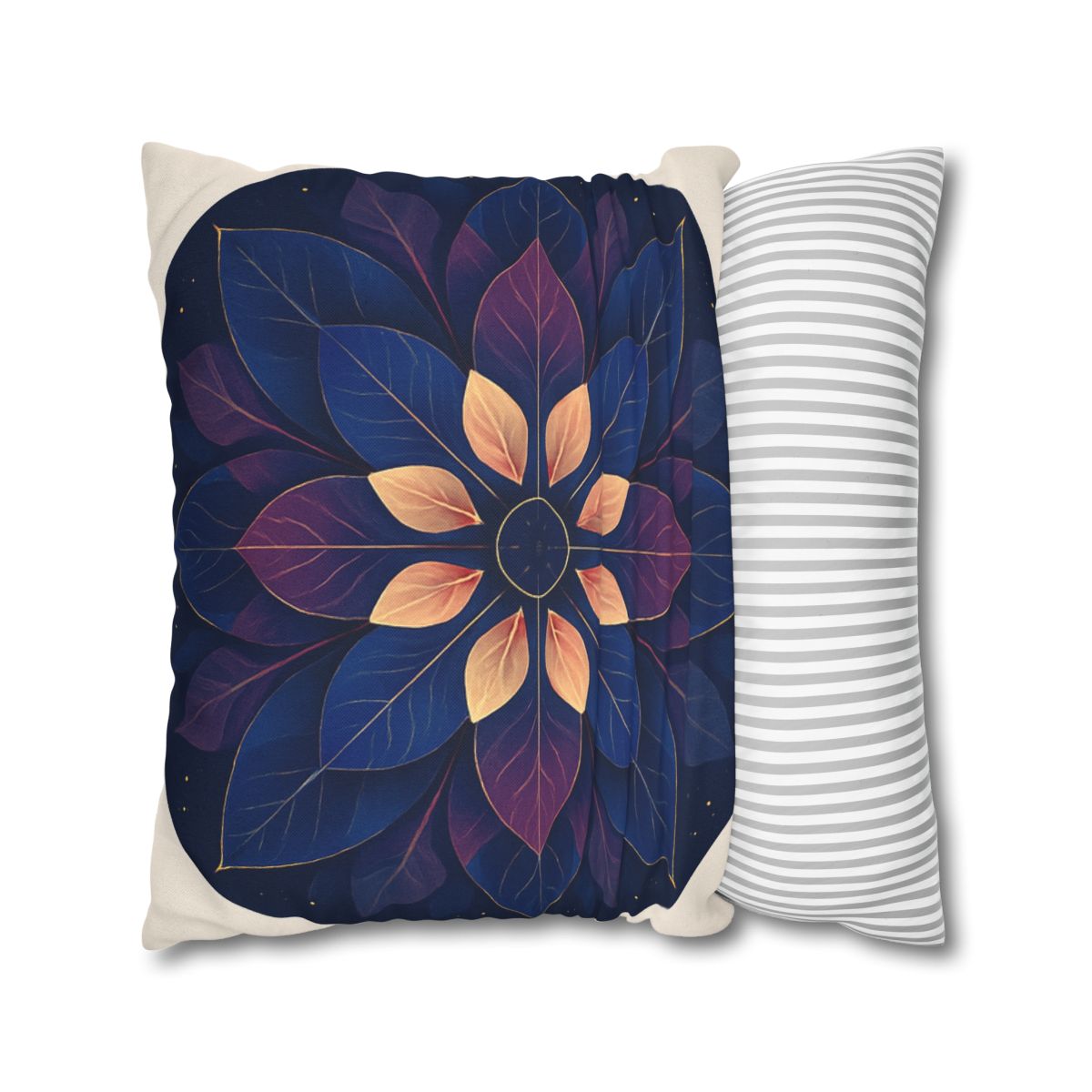 Petal Prism Mandala custom pillow cases