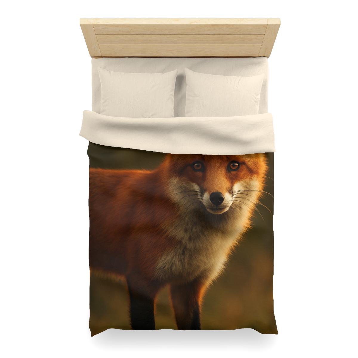 Ember Thicket Red Fox designer printed duvets