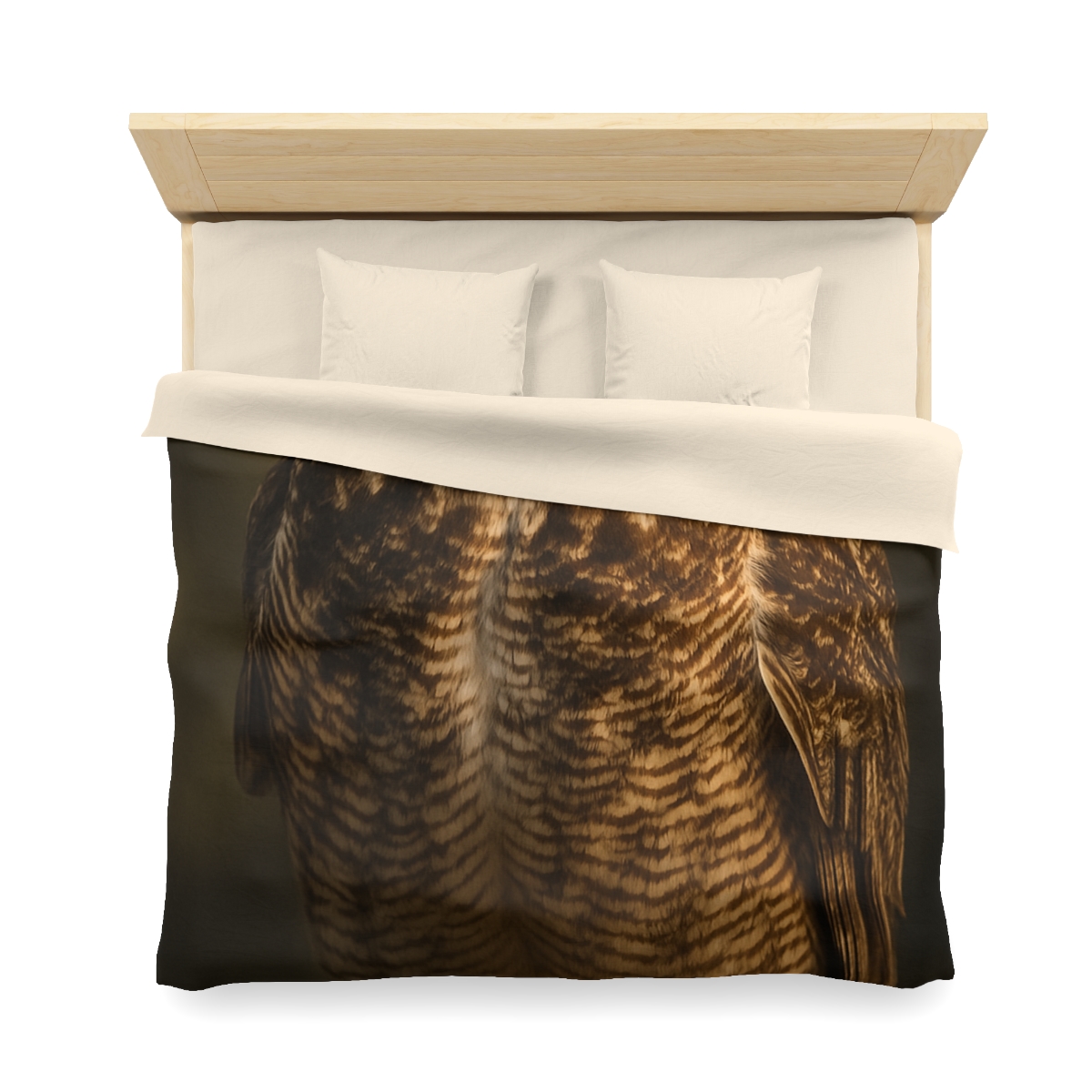 Nebula Gaze Great Horned Owl custom duvets