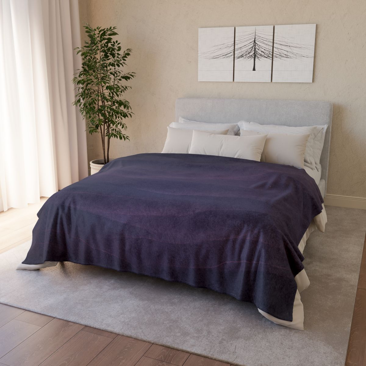 Dark Energy Gradient Veil decorative home blankets