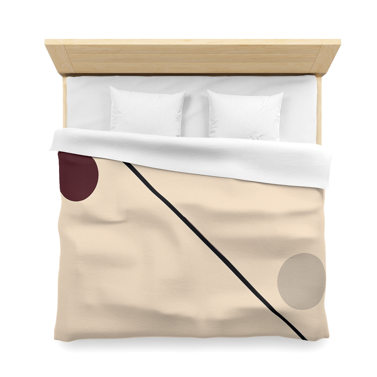 Diagonal Line And Twin Circles soft comforter duvets