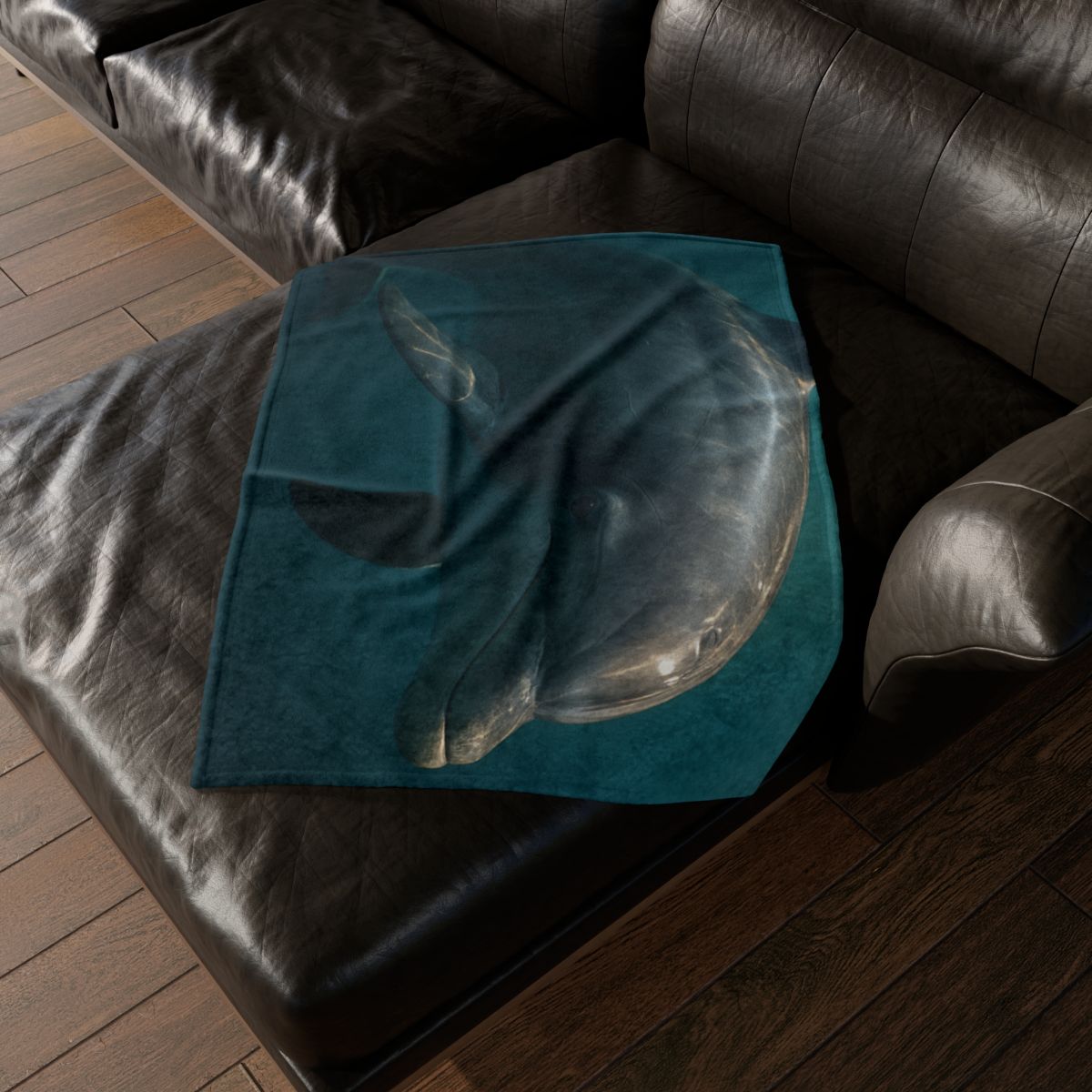 Nebula Drift Bottlenose Dolphin soft fleece blankets