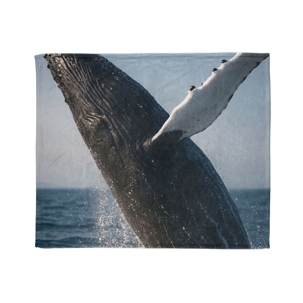 Tidal Song Humpback Whale stylish throw blankets
