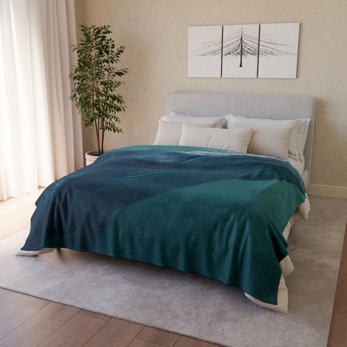 Ocean Song Blue Whale decorative home blankets