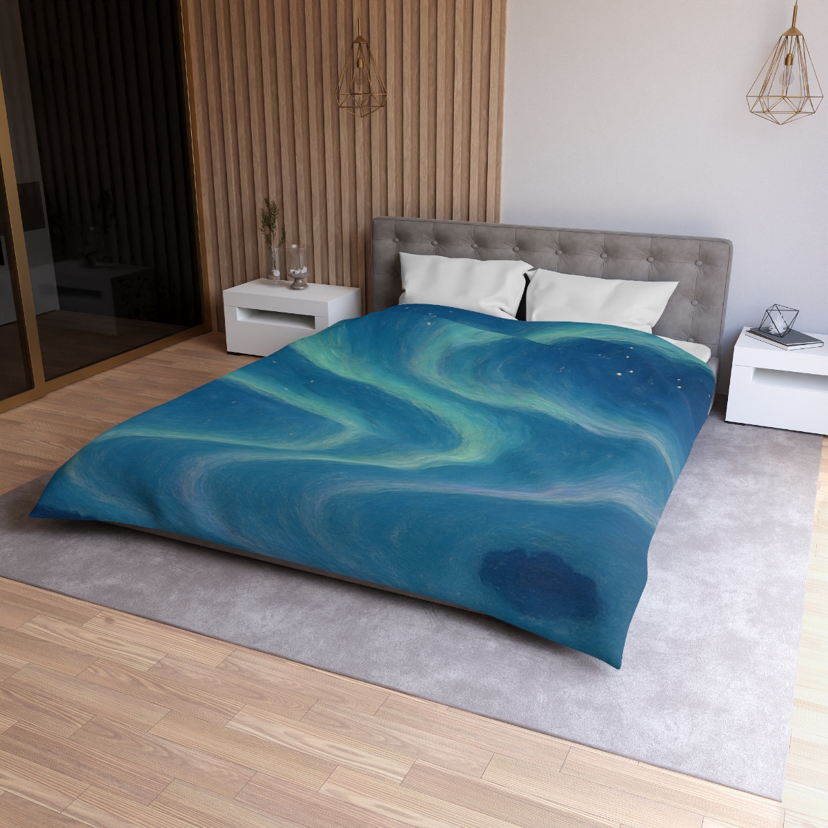 Aurora Halo Drift stylish duvet covers