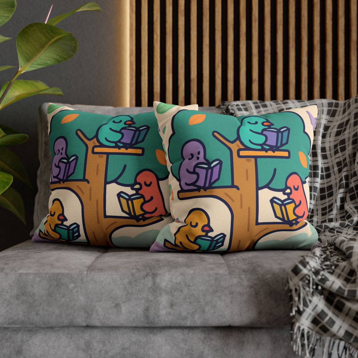 Library Of Magical Birds personalized pillow covers