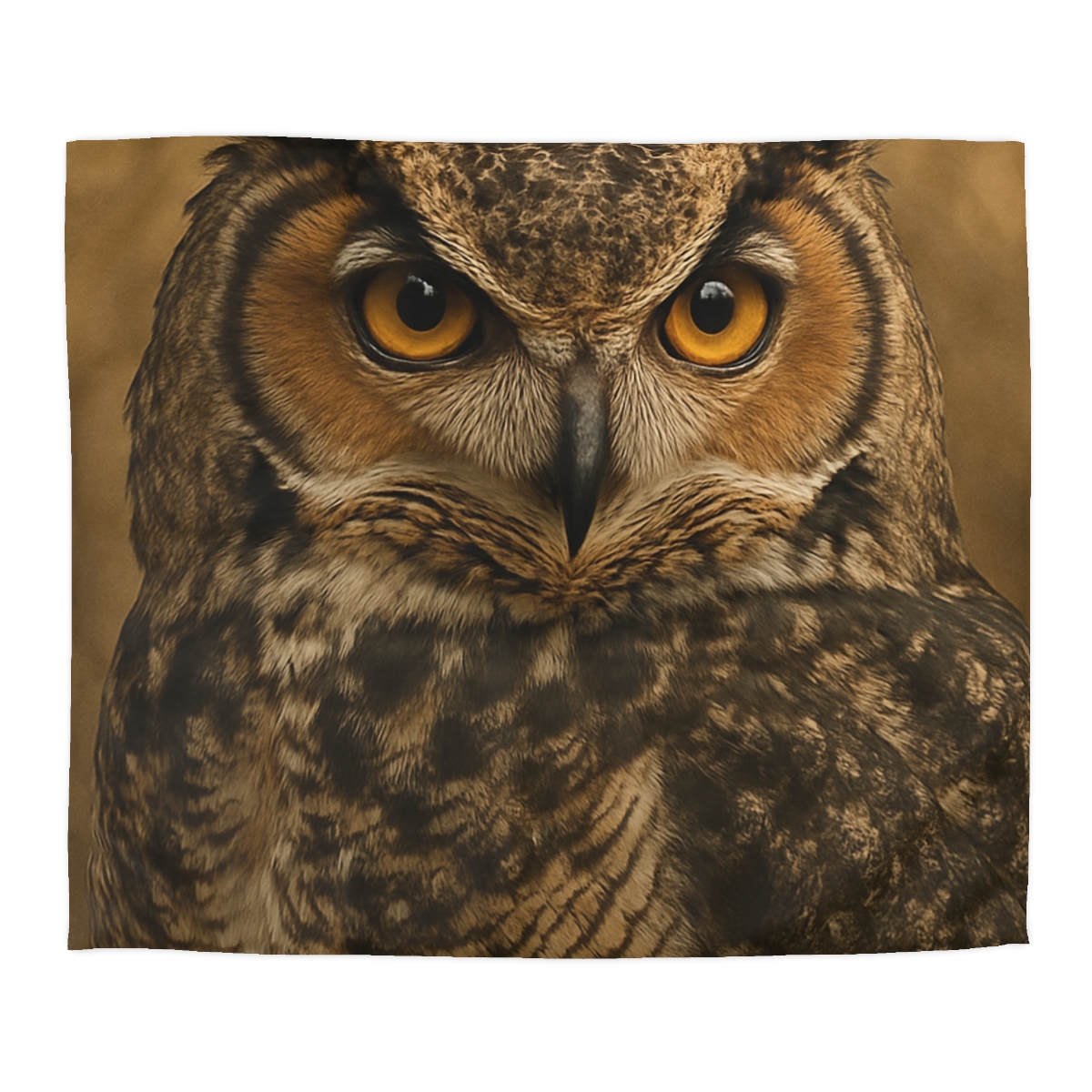 Amber Vigil Great Horned Owl soft comforter duvets