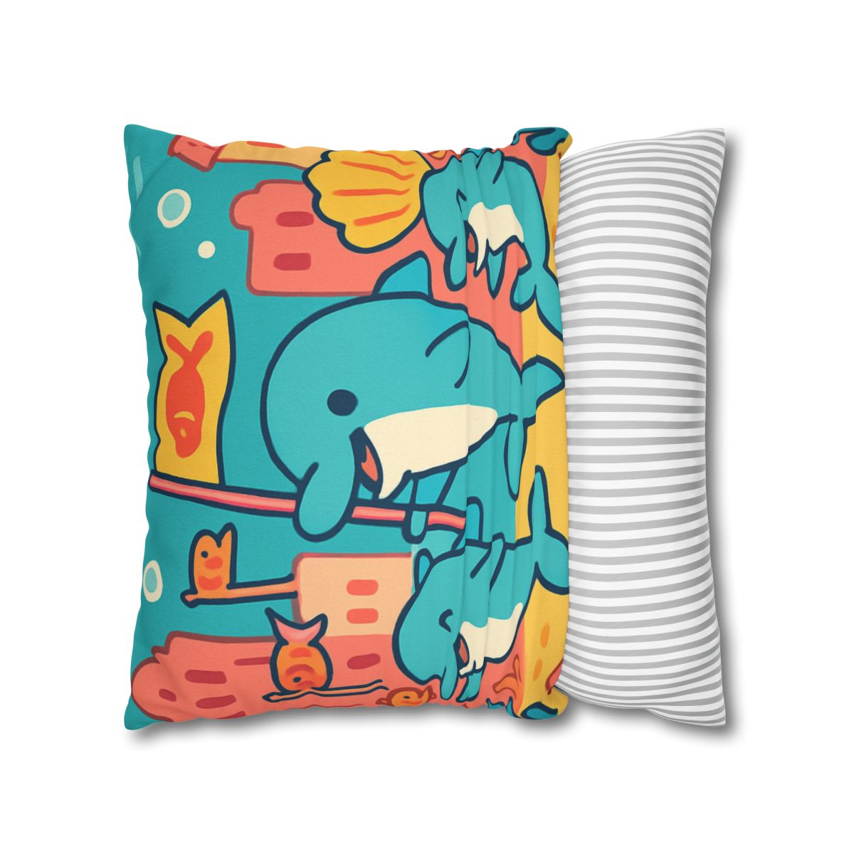 Coral City Dolphin Parade unique gift pillow cases