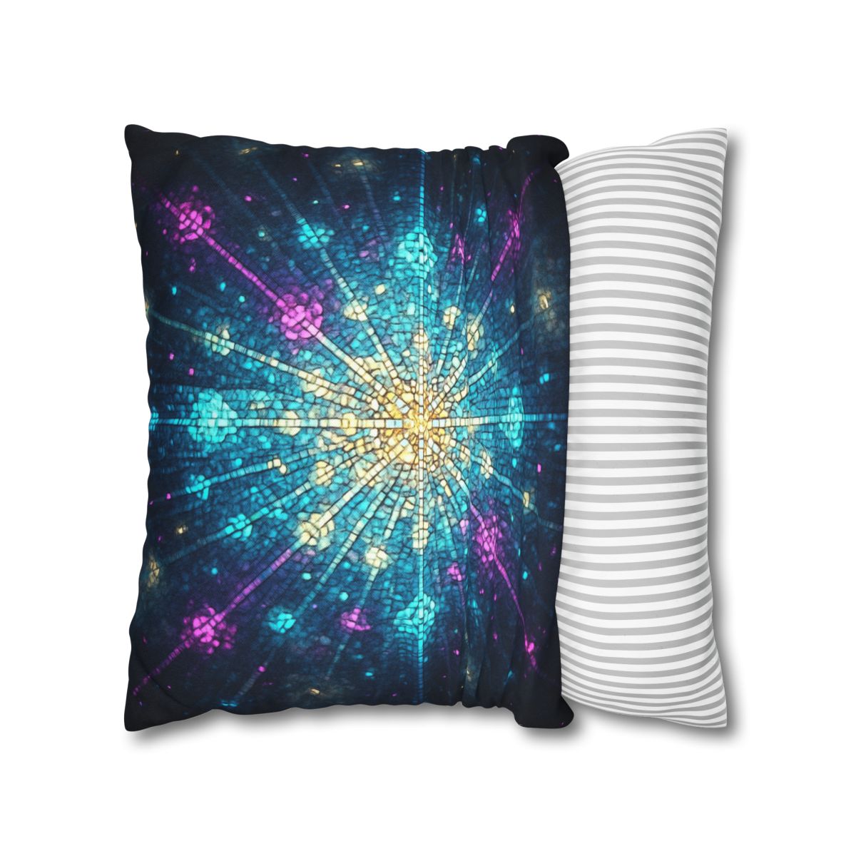 Photon Burst Mosaic designer print pillow cases