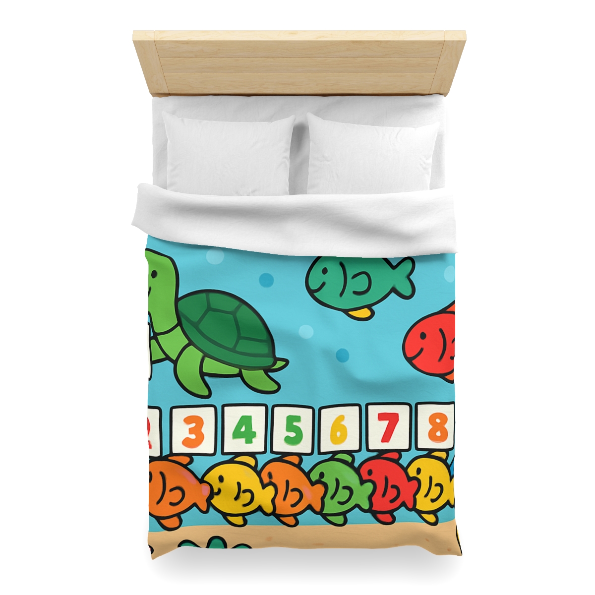 Coral Reef Number Parade warm winter duvets