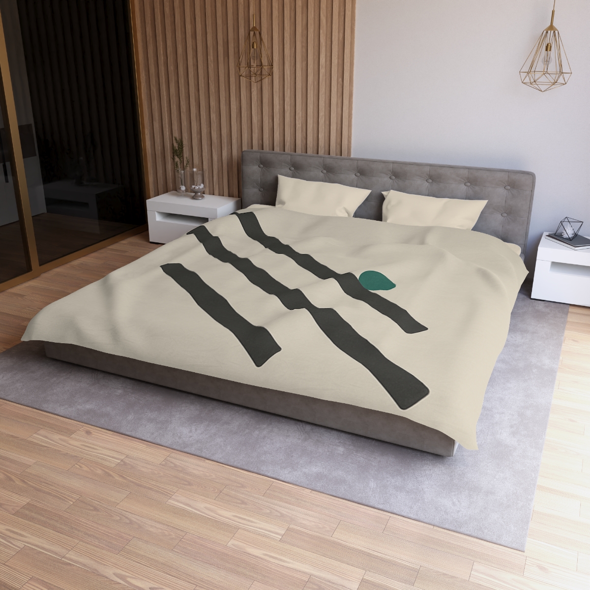 Staggered Short Bars With Quiet Dot warm winter duvets