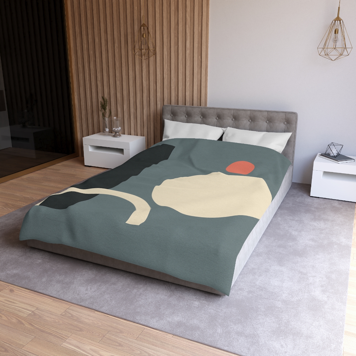 Quiet Triad With Offset Arc stylish duvet covers