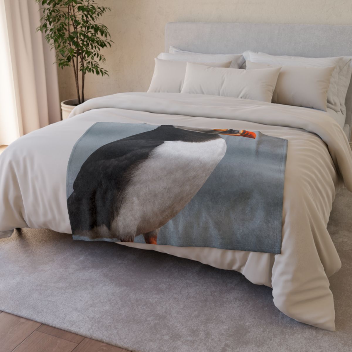 Glasswater Glide Atlantic Puffin warm winter blankets