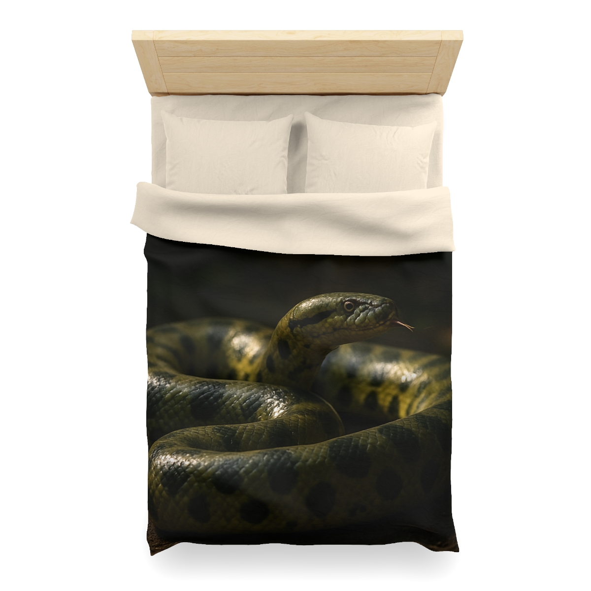 Shadow Ribbon Green Anaconda stylish duvet covers