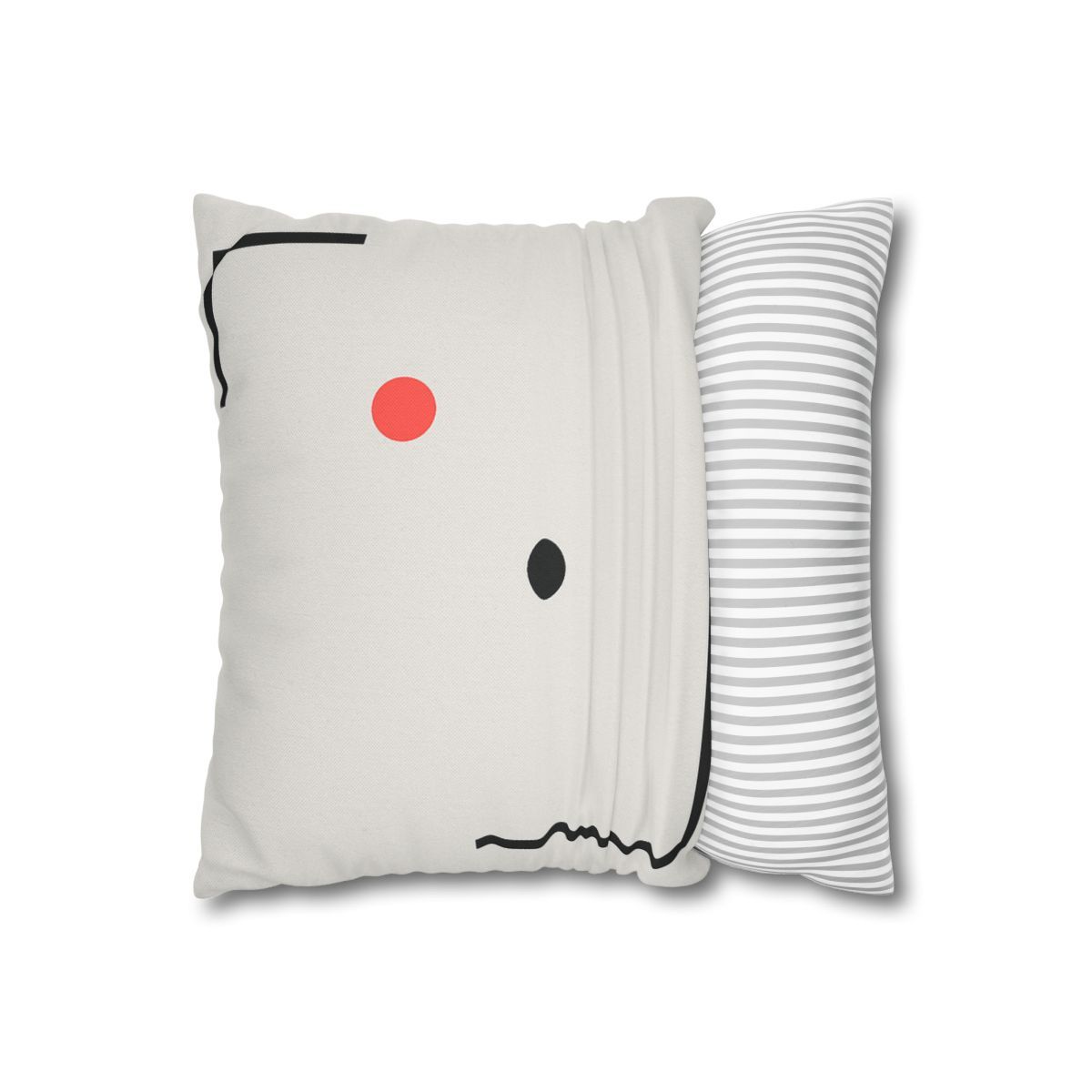 Nested Corner Frames With Two Dots trendy patterned pillow cases