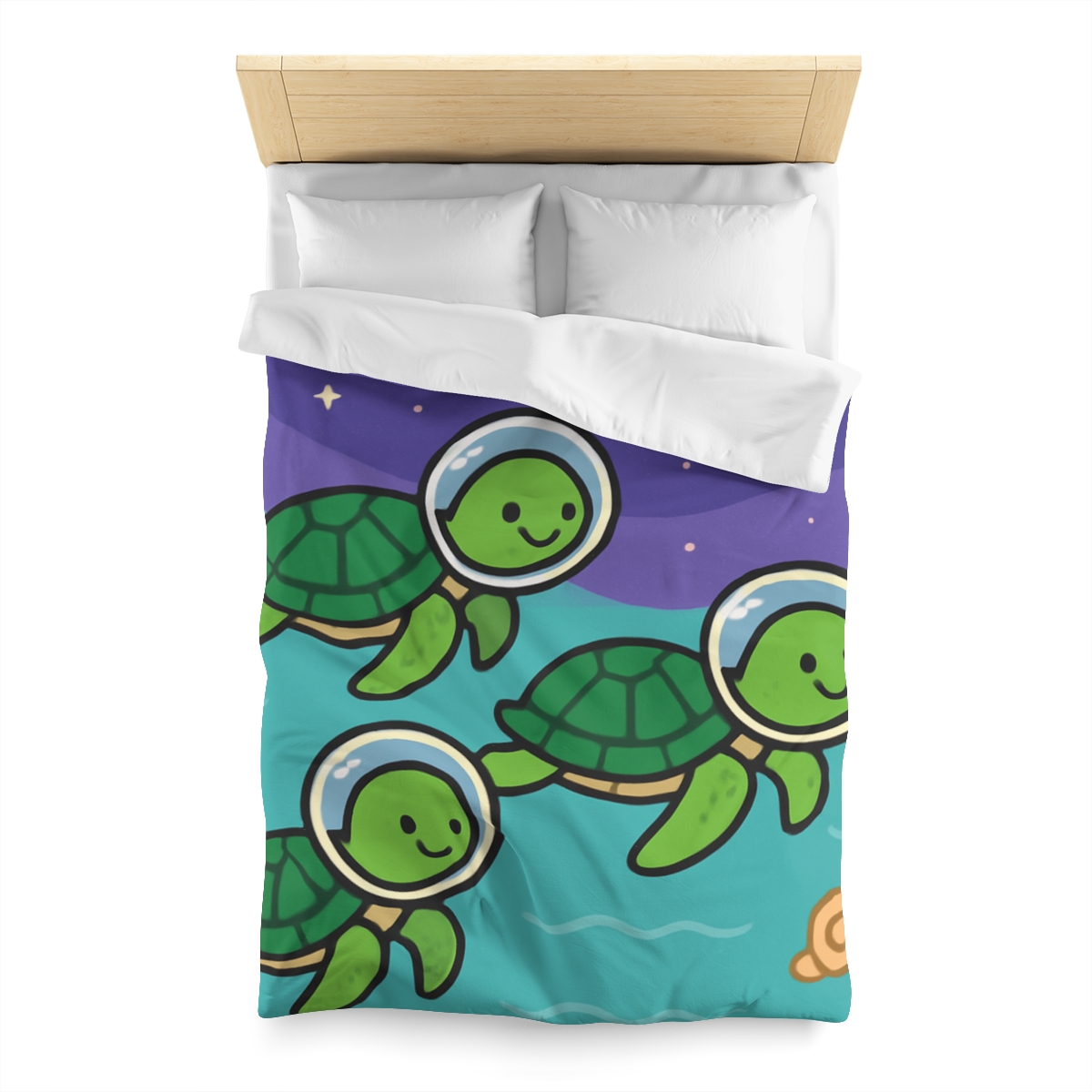 Starry Seas Turtle Team warm winter duvets