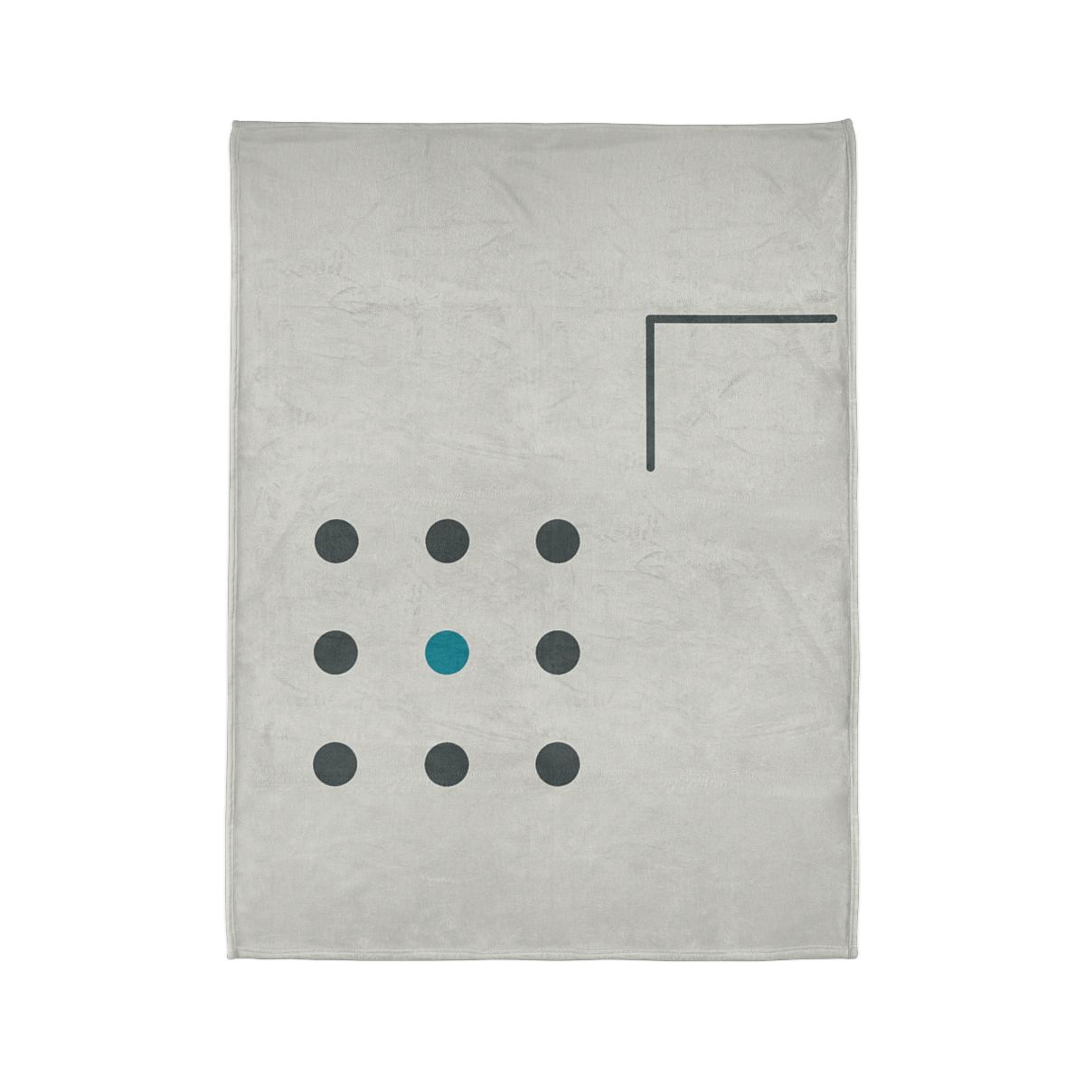 Sparse Dot Grid With Missing Corner unique gift blankets