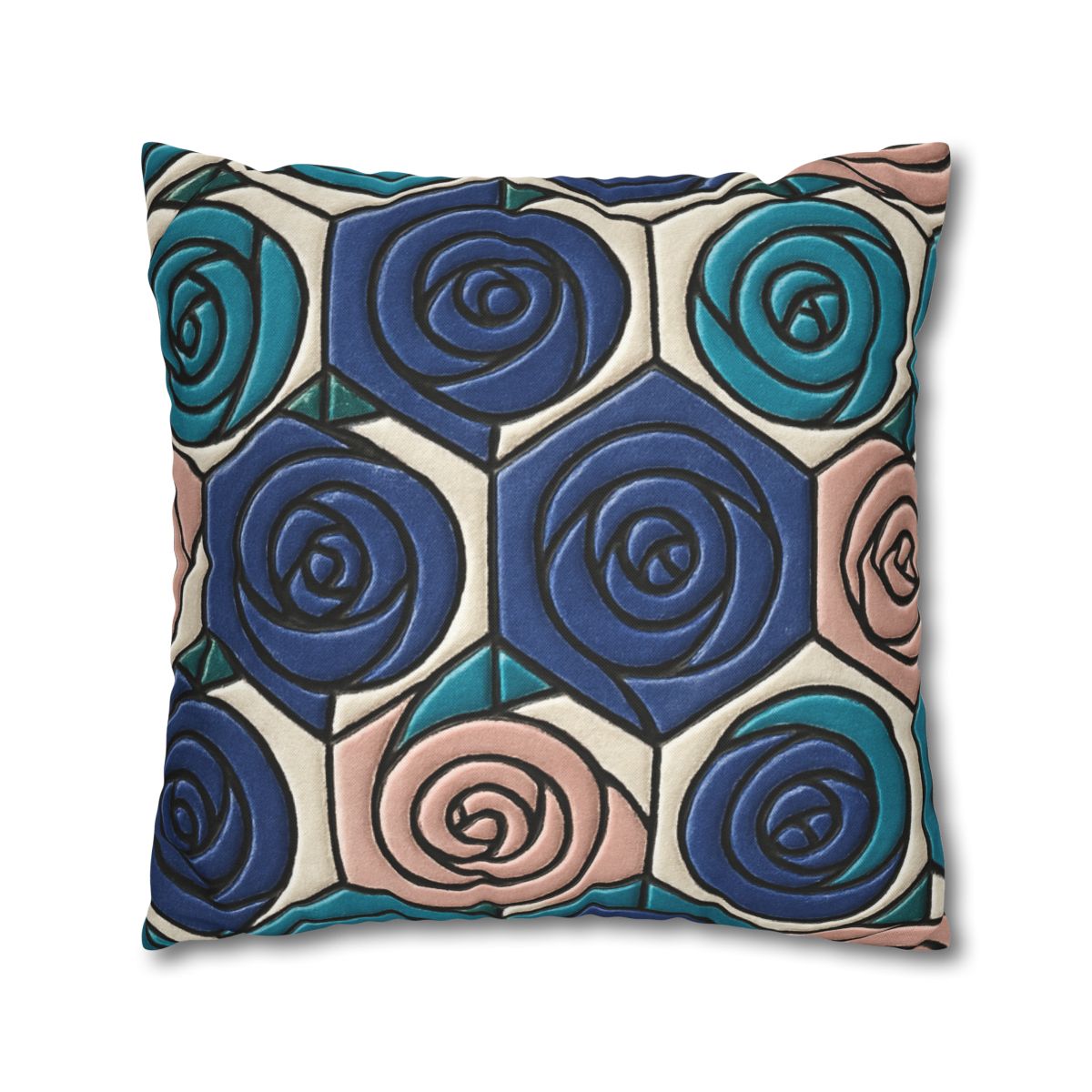 Bud Spiral Mosaic Tiles stylish decorative pillowcases