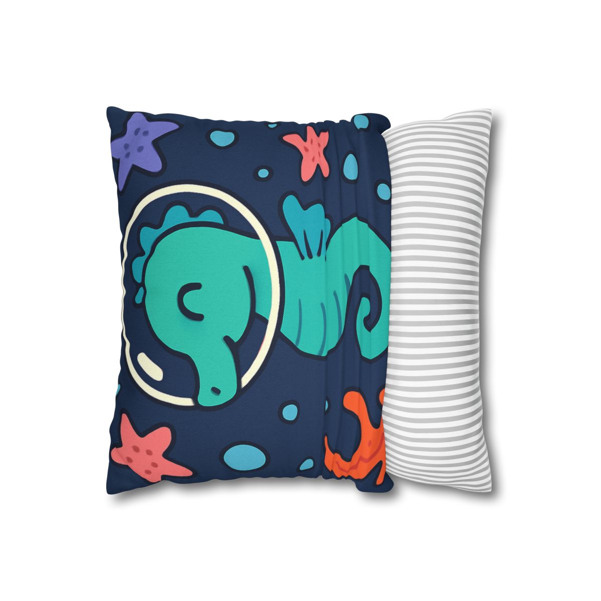 Starlight Seahorse Explorer designer print pillow cases
