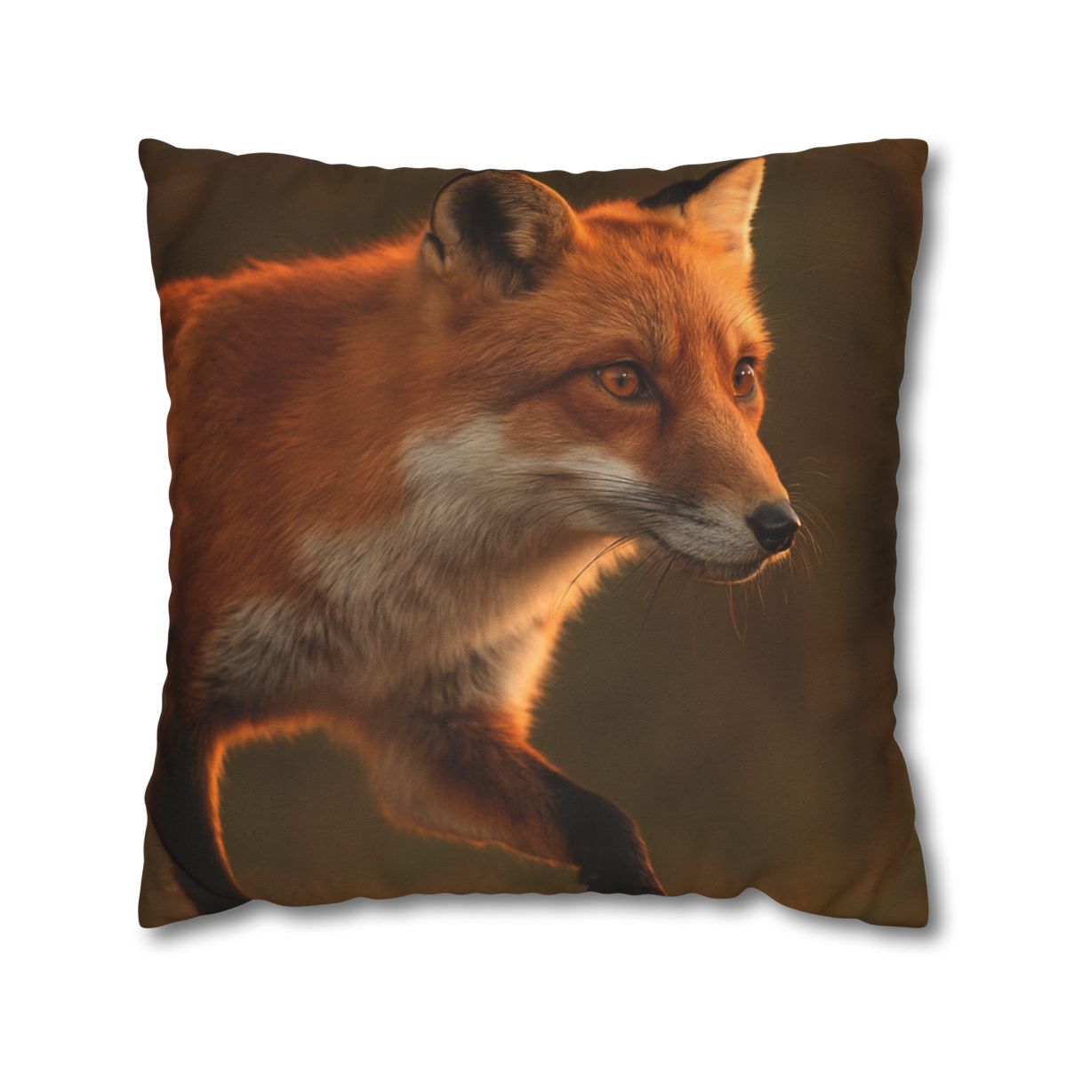 Crimson Whisper Red Fox personalized pillow covers