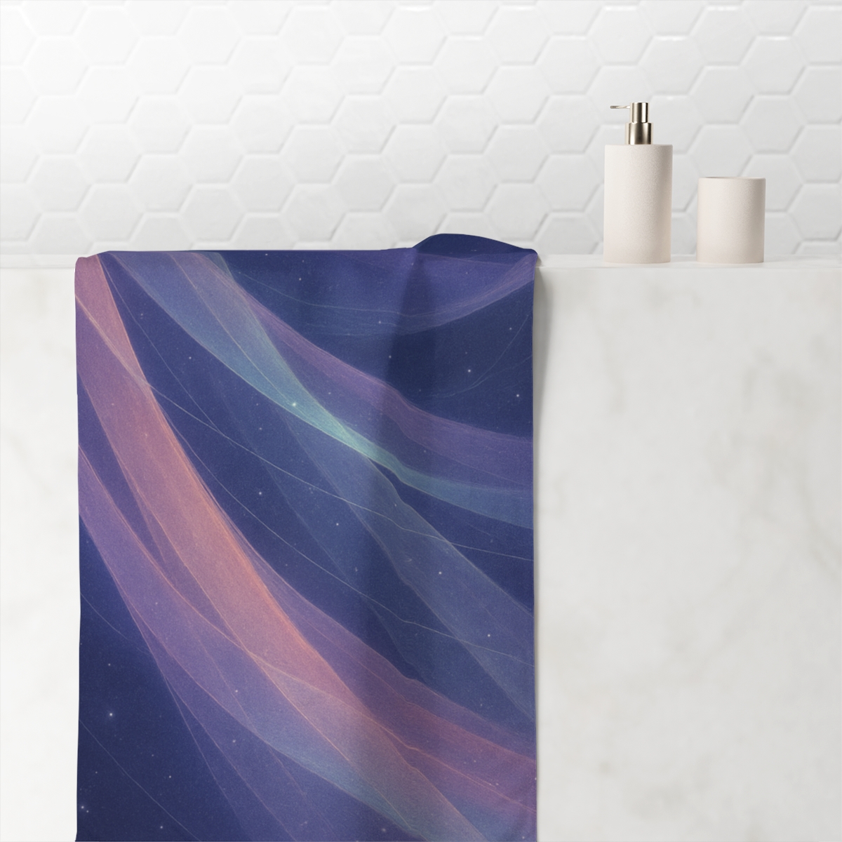 Prismatic Ion Veil Tapestry stylish beach towels