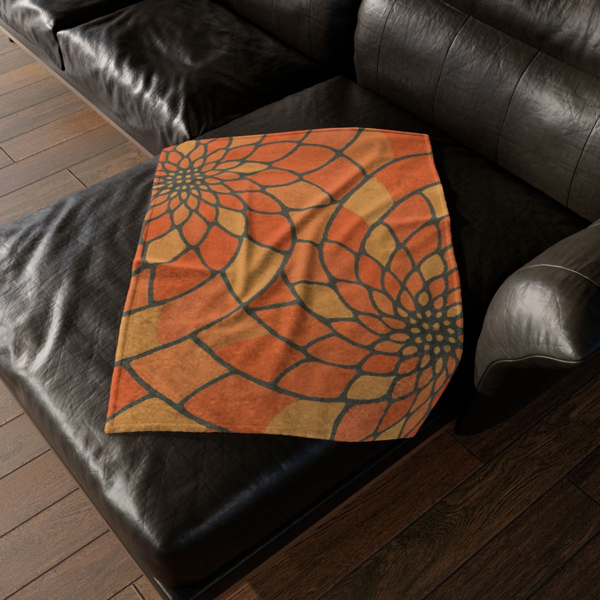 Petal Spiral Matrix soft fleece blankets
