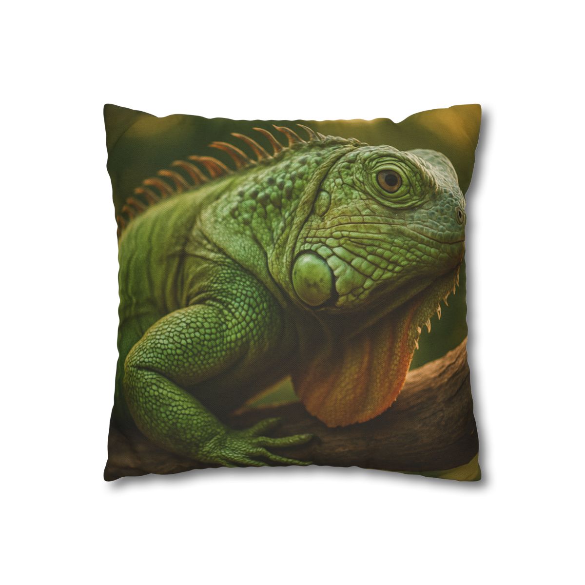 Orbit Glow Green Iguana custom pillow cases