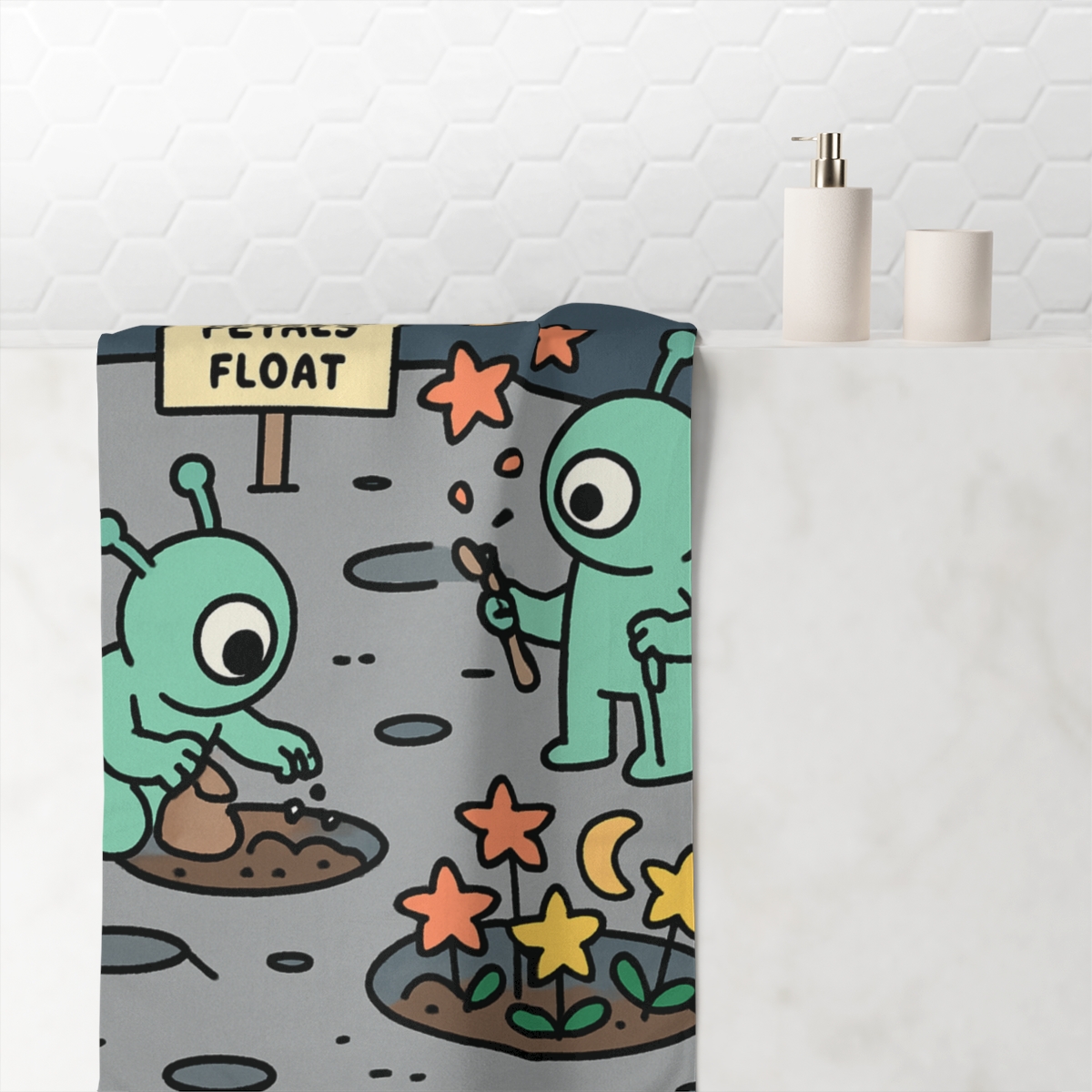 Moon Gardeners Growing Craters Into Flowers comfortable face towels