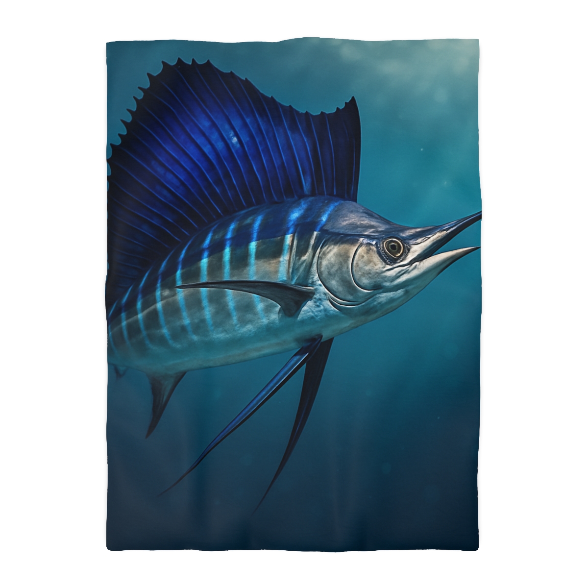 Starlit Surge Sailfish stylish duvet covers