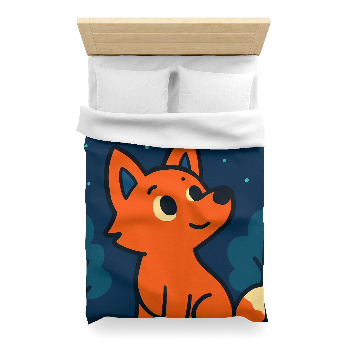 Starlight Forest Fox custom duvets