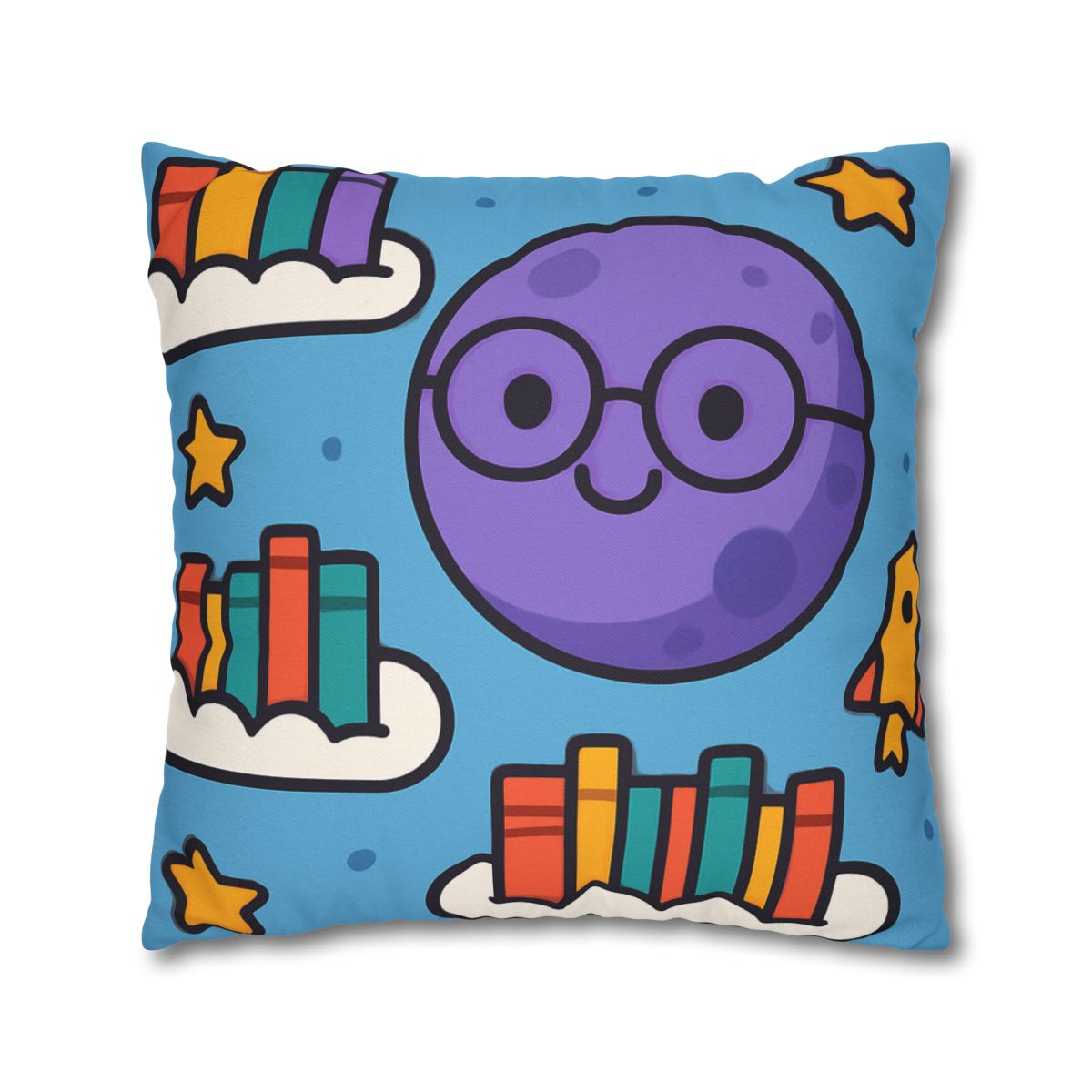 The Cloud Library Of Planet Puff soft cotton pillow cases