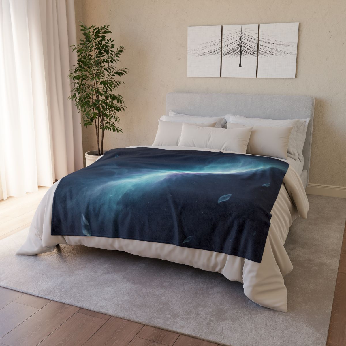 Luminous Rift Horizon custom blankets